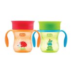 Chicco 360° Training Cup 12M+ – Neutral Design, Spill-Free Toddler Cup