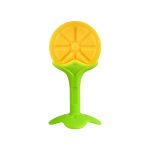 soft safe flexible infant silicone fruit Orange Shape shape teething toy
