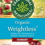 Organic Weightless Cranberry, Caffeine Free 16 Wrapped Tea Bags (24 g)