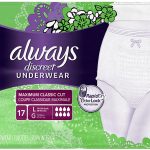 Always Incontinence & Postpartum Underwear for Women L|G 17 Count