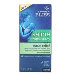 قطرات ورذاذ تخفيف الأنف بالملح من موميز بليس، مناسبة لجميع الأعمار (30 مل) - MOMMYS BLISS