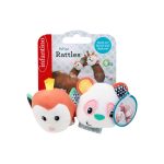 Infantino Wrist Rattles Panda & Monkey