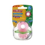 عضاضة سيليكون نوبي الألوان قد تختلف بين الوردي والأخضر  -Nuby