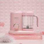 Misuta Food Processor Household Mini Food Mixer Pink