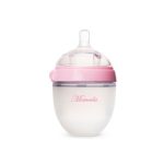 Newborn Baby Soft Silicone Milk Bottle - Pink