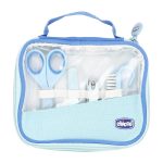 Chicco Happy Hands Baby Manicure Kit 0M+ – Safe and Gentle Nail Grooming (Blue)