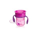 Chicco 360° Perfect Cup 12M+ Girl Pack of 2 – Spill-Proof Toddler Training Cups