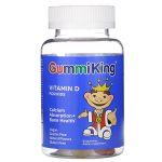 غومي كينج مكلات غذائية وفيتامين د للأطفال ، 60 علكة- GummiKing