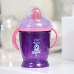 Pur Drinking Cup Walrus Non Spill Cup (2 Handle) - 6m - Blue mixed of Green