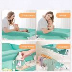 Baby Changing Table Diaper Care Portable Foldable Care Desk with Hanging Bag