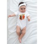 Eid Adha Short-Sleeve Bodysuits for Baby Girl