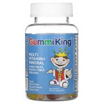 مكمل فيتاميني ومعدني متعدد الفواكه والخضروات والألياف للأطفال، 60 علكة-GummiKing