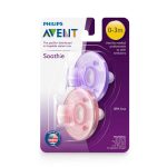 Philips Avent Soothie Pacifier, 0-3 Months, Pink/Purple, 2 Pack