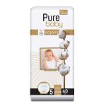 Pure Baby Organic Cotton Size 5-40pcs Junior 11-20kg
