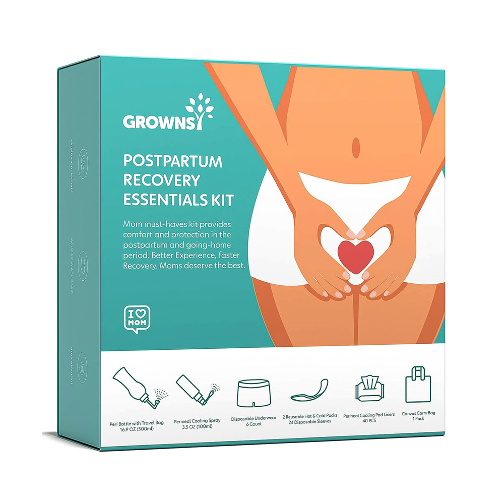 Grownsy Postpartum Complete Recovery Essentials Kit For Labor