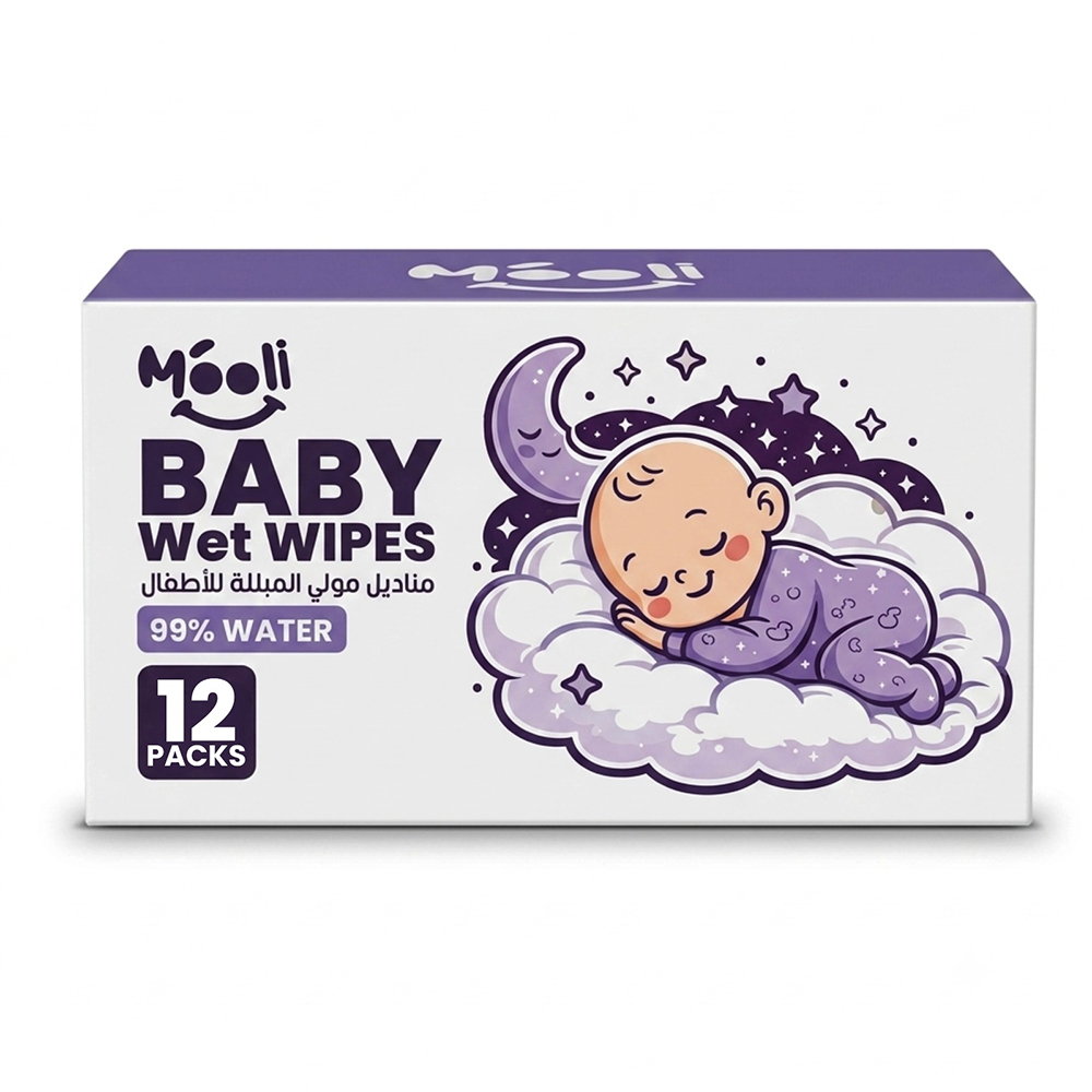 10000501160-5 Mooli Baby Unscented Wipes - Image 1
