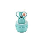 Nepee Baby Ergonomic Design Infant And Toddler Grooming Kit With Scissor – 4Pcs – Green