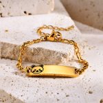 Mooli Baby Bracelet Hypoallergenic Panda Stainless Steel – Gold Plated
