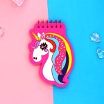 Mooli Unicorn Cartoon Character Small NoteBook Best For Gifts & Stationery Sets - Pink