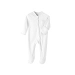 Arter’s 100% Cotton Baby Sleepsuit - White - Ideal For Newborns And Infants For All-day Wear