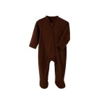 Arter’s 100% Cotton Baby Sleepsuit - Brown - Ideal For Photoshoots, Special Occasions, Or Daily Outfits