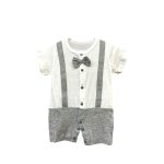 Arter’s 100% Cotton Baby Suspenders - Gray - Ideal For Newborns And Infants For All-day Wear