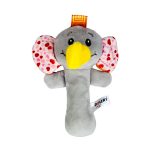 Kynobaby Elephant Baby Hand Stick Plush Animal Toy With Sound - For Newborns & Toddlers
