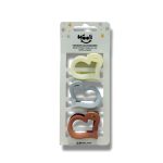 Mooli Heart Shape Hair Clips - The Mod Collection - Non-Slip - Pack Of 3