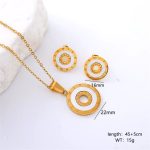 Mooli Stainless Steel Jewelry Set - Gold Plated - Image 2