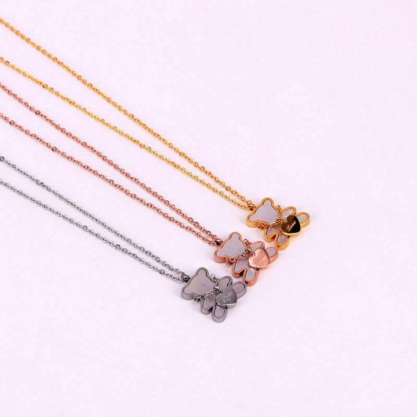 Kexta - Mooli Stainless Steel Bear Baby Necklace