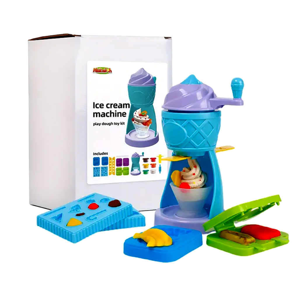 10000502406-1 NiikaDOH Colorful Icecream Machine Play Set - Image 1