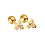 Kexta Stylish And Cute Earrings - Triangle Design - Ideal For Parties, Weddings, And Festive Occasions