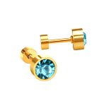 Ason Kexta Stylish And Cute Round Zirconia Earrings - Size 3mm - Lightweight For All-day Comfort