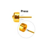 Ason Kexta Round Ball Press Piercing Stud Earrings - Size 3mm - Suitable For All Ages For Both Casual And Semi-formal Wear - Image 5