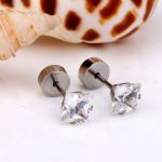 ⁦Ason Kexta Classic Style Stud Stylish Earrings Designs - Size 3mm - Suitable For All Ages For Both Casual And Semi-formal Wear⁩ - الصورة ⁦3⁩
