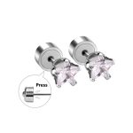 ⁦Ason Kexta Classic Style Stud Stylish Earrings Designs - Size 3mm - Suitable For All Ages For Both Casual And Semi-formal Wear⁩ - الصورة ⁦7⁩