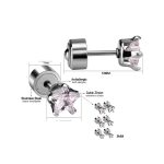 ⁦Ason Kexta Classic Style Stud Stylish Earrings Designs - Size 3mm - Suitable For All Ages For Both Casual And Semi-formal Wear⁩ - الصورة ⁦10⁩