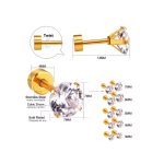Ason Kexta Stylish And Cute Zirconia Earrings - Size 3mm - Suitable For All Ages For Both Casual And Semi-formal Wear - Image 3
