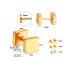 Ason Kexta Twist Back Stylish And Cute Earrings Designs - Size 3mm - Suitable For All Ages For Both Casual And Semi-formal Wear - Image 5
