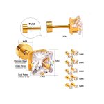 Ason Kexta Minimalist Rhinestone Earrings - Size 3mm - Suitable For Both Casual And Semi-formal Wear - Image 3