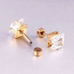 Ason Kexta Minimalist Rhinestone Earrings - Size 3mm - Suitable For Both Casual And Semi-formal Wear - Image 2