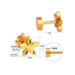 Ason Kexta Crystal Stud Stylish And Cute Screw Earrings - Suitable For Both Casual And Semi-formal Wear - Image 4