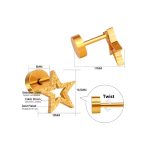 Ason Kexta Crystal Stud Stylish And Cute Screw Earrings - Suitable For Both Casual And Semi-formal Wear - Image 3
