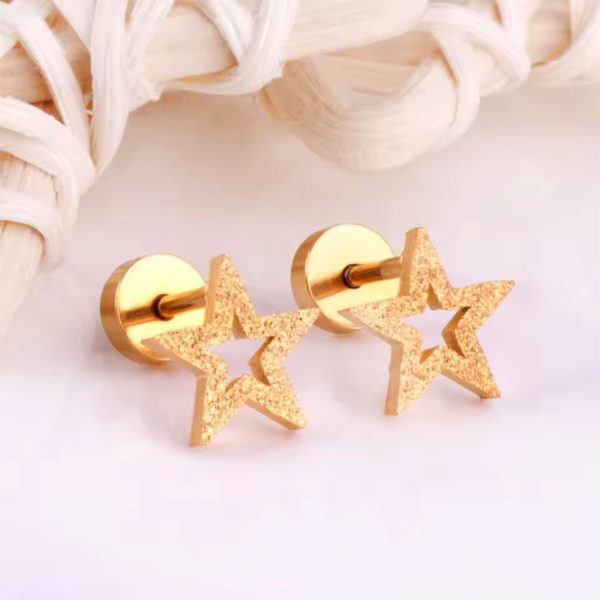 Ason Kexta Crystal Stud Stylish And Cute Screw Earrings