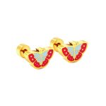 Ason Kexta Stylish And Cute Mixed Color Stud Girls Earrings - Size - 0.8*8mm - Ideal For Parties, Weddings, And Festive Occasions