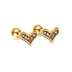 Ason Kexta Stylish And Cute Gold Coloured Stud Earrings