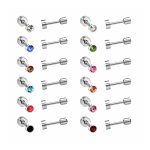 Ason Kexta Stylish And Cute Assorted Silver Plated Earrings – Size – 3mm - Gift For Birthdays, Anniversaries, Or Special Celebrations
