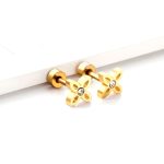 ⁦Ason Kexta Trendy Cubic Zircon Flower Earring - Gift For Birthdays, Anniversaries, Or Special Moments⁩ - الصورة ⁦2⁩