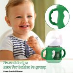 Azonee Baby Bottle Silicone Protector With Handles For Wide Neck Bottles - Image 2