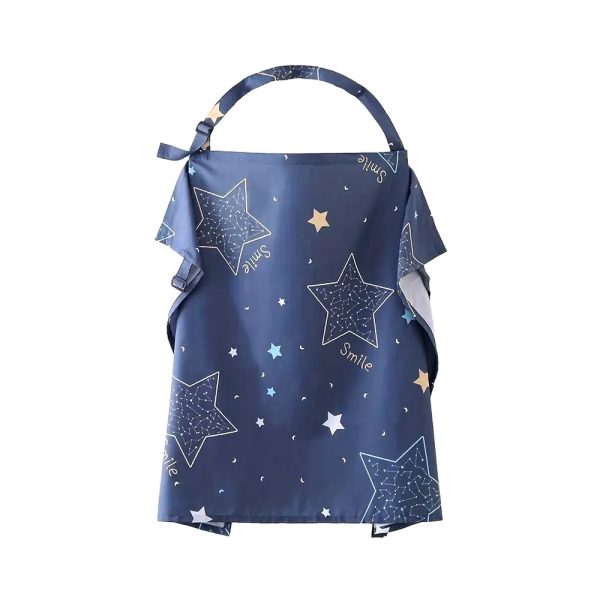 EY Multifunctional Cotton Nursing Cover - Navy Blue